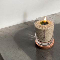 Unscented Powder Candle in Glass - Olive Green 160g