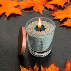 Unscented Powder Candle in Glass - Emerald 160g