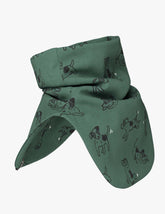 Kids Neck Warmer For Autumn And Spring TARON - Green Dogs