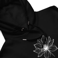 Premium eko hūdijs ar zieda dizainu