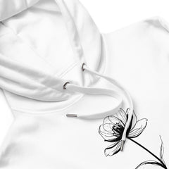 Premium eko hūdijs ar zieda dizainu