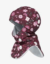 Thermal Fleece Balaclava For Kids FRODE - Winter Flowers
