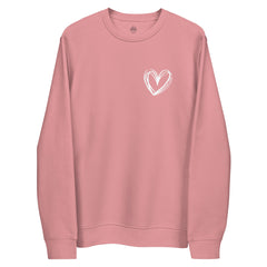 Sirds siluets, unisex eko džemperis