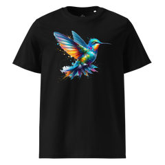 Krāsainais KOLIBRI. Unisex organiskās kokvilnas t-krekls