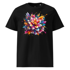 Krāsainais ZIEDS. Unisex organiskās kokvilnas t-krekls