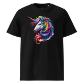 Krāsains UNICORN unisex organiskās kokvilnas T-krekls