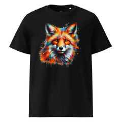 Krāsains FOX unisex organiskās kokvilnas T-krekls