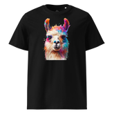 Krāsaina LAMA. Unisex Organiskās Kokvilnas T-Krekls