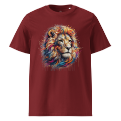 Krāsaina LAUVA. Unisex organiskās kokvilnas t-krekls