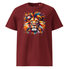 Krāsaina LAUVA. Unisex organiskās kokvilnas t-krekls