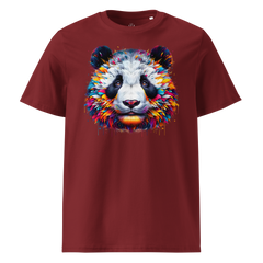Krāsaina PANDA. Unisex organiskās kokvilnas t-krekls