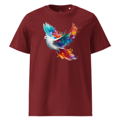 Krāsaina DŪJA. Unisex organiskās kokvilnas t-krekls