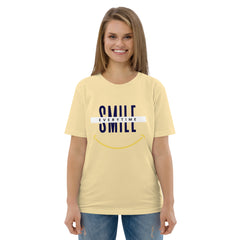 Smaidi katru reizi. Unisex organiskās kokvilnas T-krekls