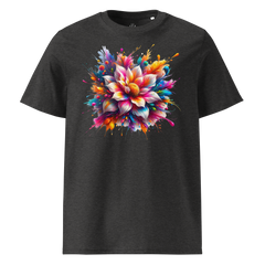 Krāsainais ZIEDS. Unisex organiskās kokvilnas t-krekls