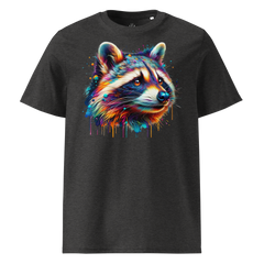 Colorful RACOON unisex organic cotton t-shirt