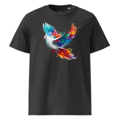 Krāsaina DŪJA. Unisex organiskās kokvilnas t-krekls