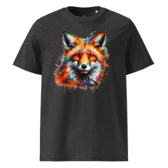 Krāsains FOX unisex organiskās kokvilnas T-krekls