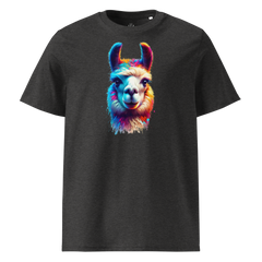 Krāsaina LAMA. Unisex Organiskās Kokvilnas T-Krekls