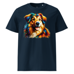 Krāsainais SUNS. Unisex organiskās kokvilnas t-krekls