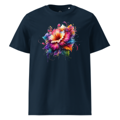 Krāsainais ZIEDS. Unisex organiskās kokvilnas t-krekls