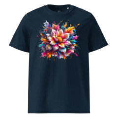 Krāsainais ZIEDS. Unisex organiskās kokvilnas t-krekls