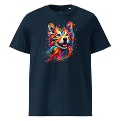 Krāsainais SUNS. Unisex organiskās kokvilnas t-krekls