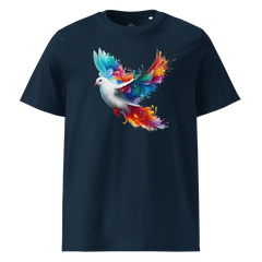 Krāsaina DŪJA. Unisex organiskās kokvilnas t-krekls