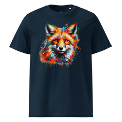 Krāsains FOX unisex organiskās kokvilnas T-krekls