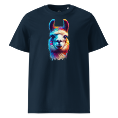 Krāsaina LAMA. Unisex Organiskās Kokvilnas T-Krekls