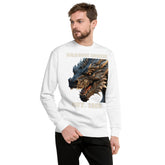 Pūķis tevī. Unisex premium klases džemperis