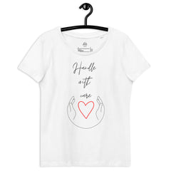 Rīkoties uzmanīgi. Pieguļošs eko t-krekls sievietēm❤️