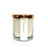 Pulverveida svece stikla traukā - Džins+Toniks 160g