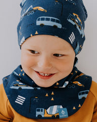 Kids Merino Neck Warmer MIKEL - Vehicles