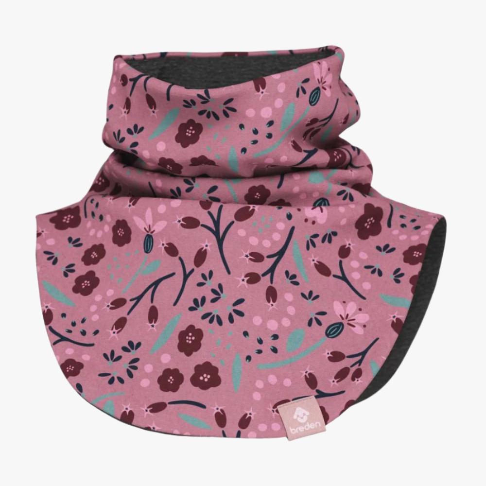 Kids Merino Neck Warmer MIKEL - Autumn Flowers