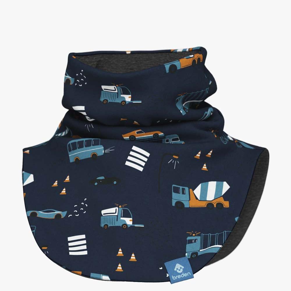 Kids Merino Neck Warmer MIKEL - Vehicles