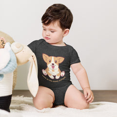 Corgi - Love To The Moon And Back - Baby short sleeve one piece❤️