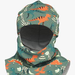 Thermal Merino Balaclava For Kids CLAVAN - Dinosaurs