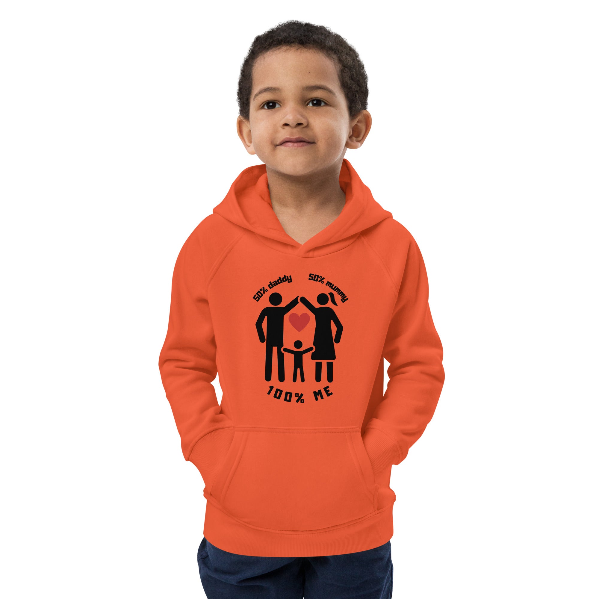 50% Dad, 50% Mom, 100% Me - Kids Hoodie (English edition)❤️
