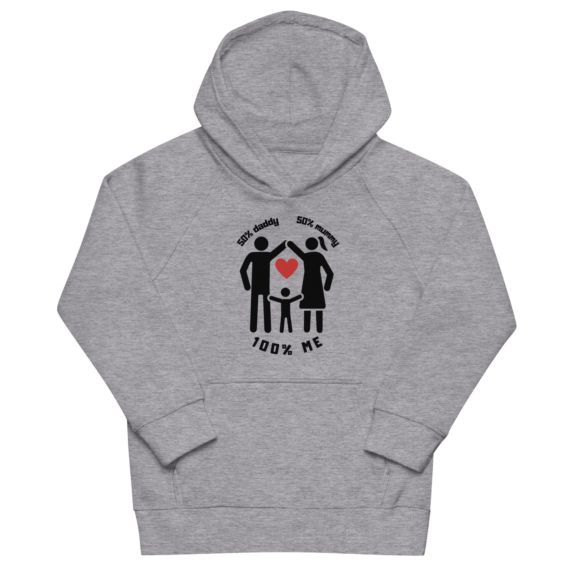 50% Dad, 50% Mom, 100% Me - Kids Hoodie (English edition)❤️