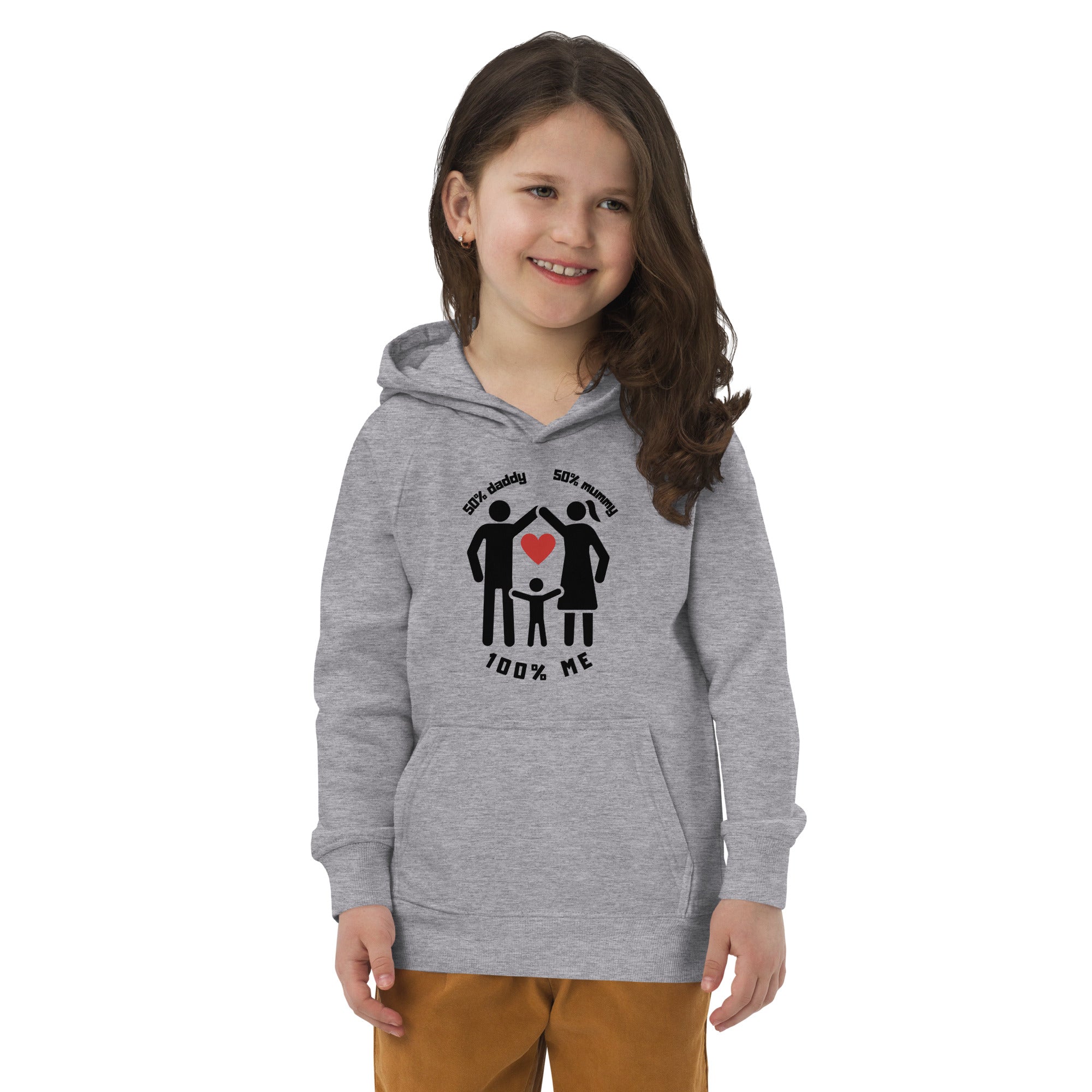 50% Dad, 50% Mom, 100% Me - Kids Hoodie (English edition)❤️