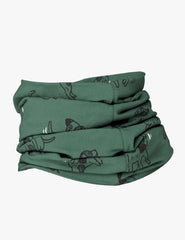 Kids Neck Tube For Autumn And Spring TOBIAS - Green Dogs