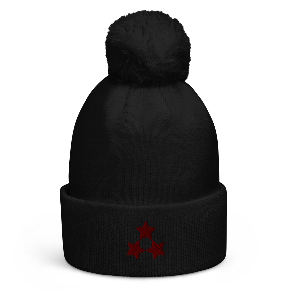 3 stars Pom pom beanie