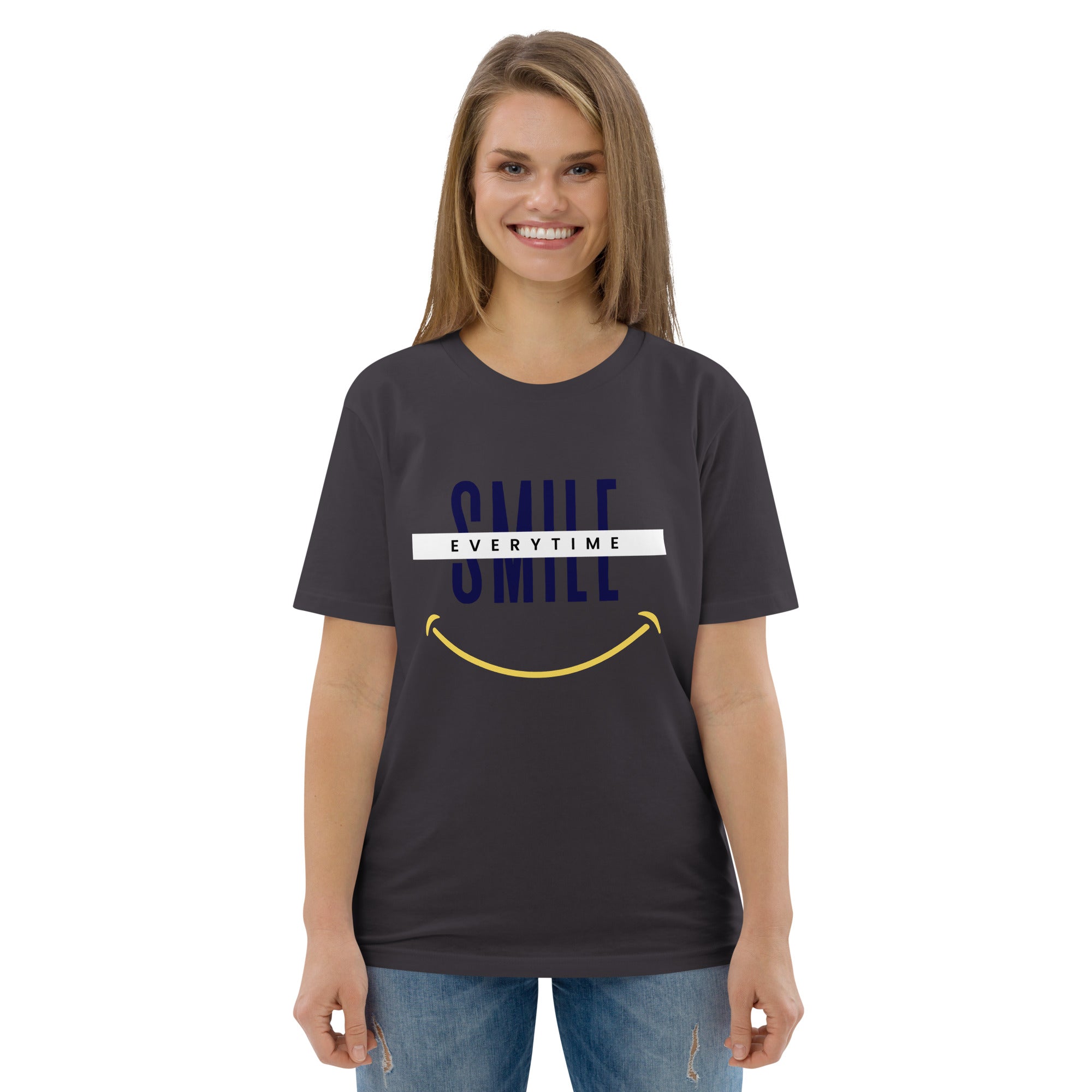 Smile everytime. Unisex organic cotton t-shirt