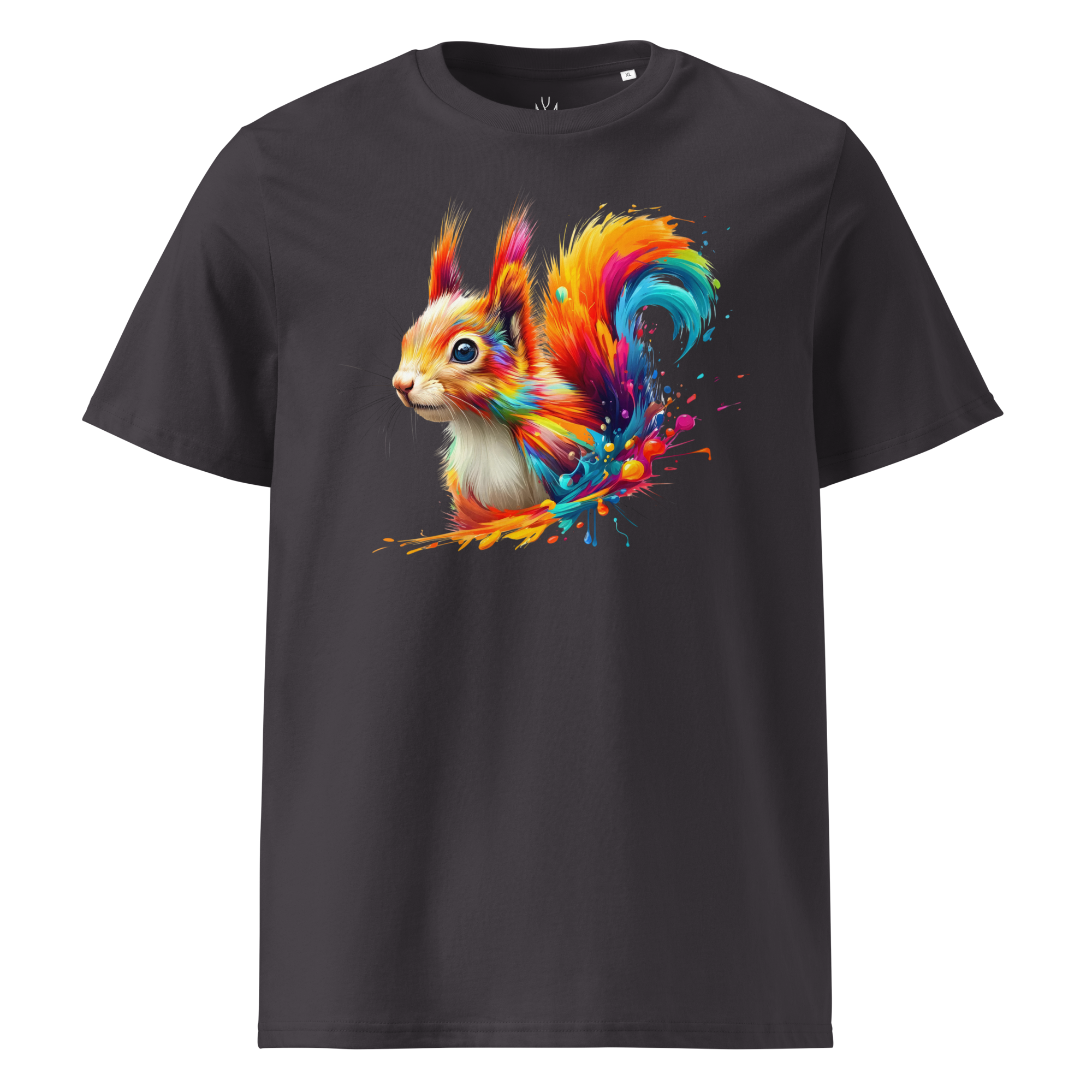 Colorful SQUIRREL unisex organic cotton t-shirt