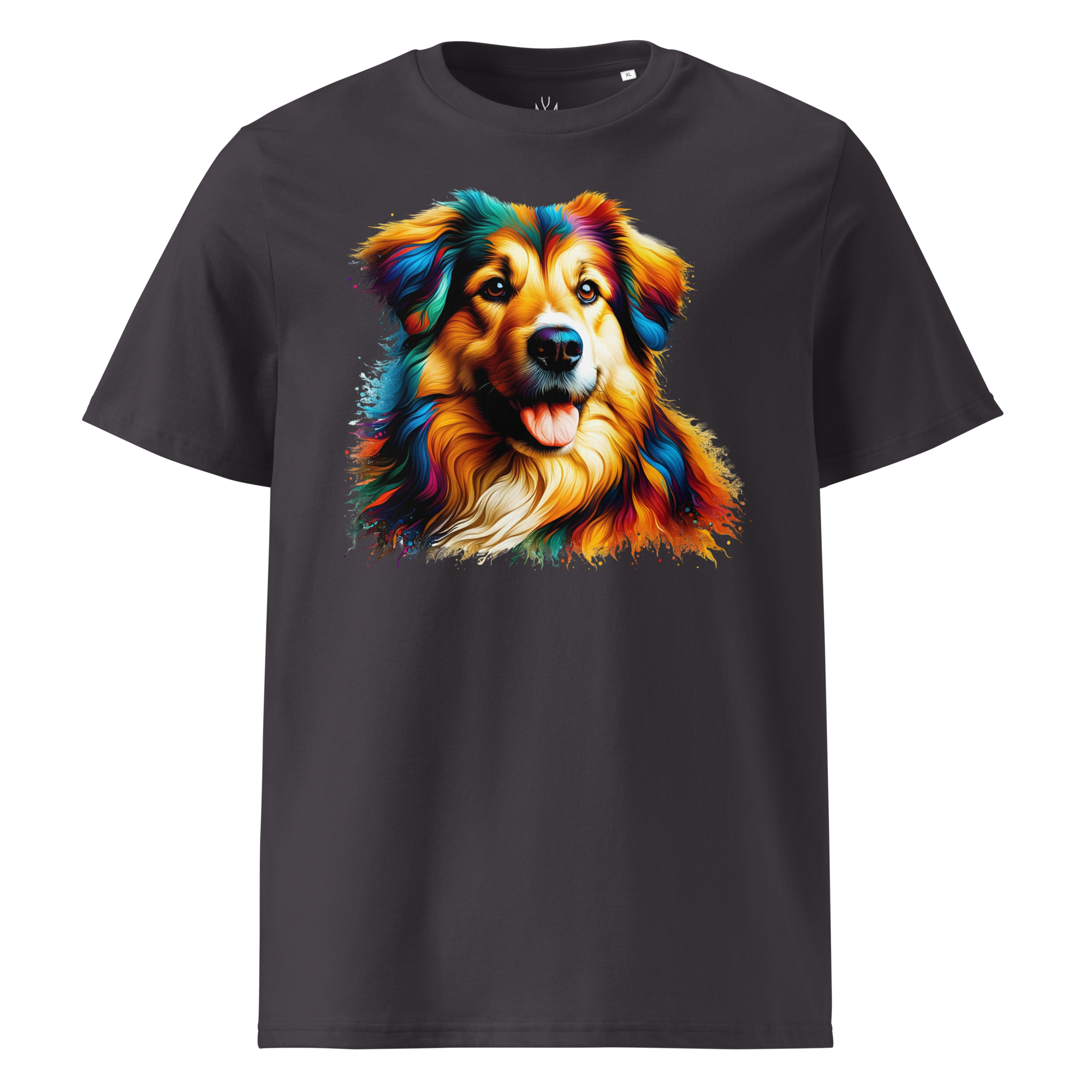 Colorful DOG unisex organic cotton t-shirt