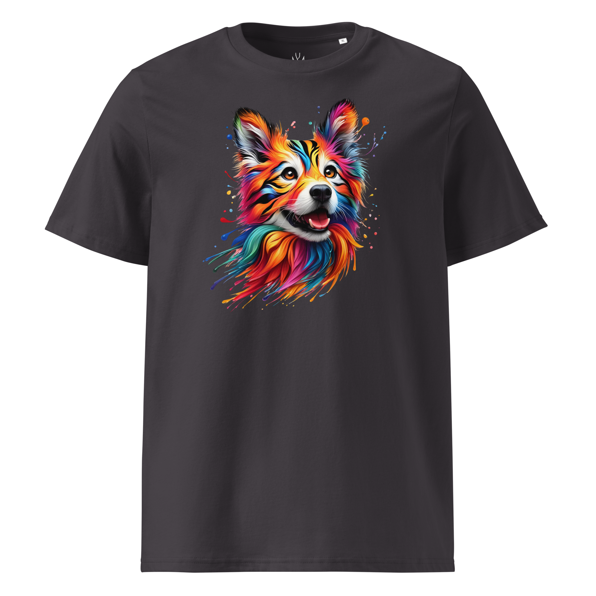 Colorful DOG unisex organic cotton t-shirt