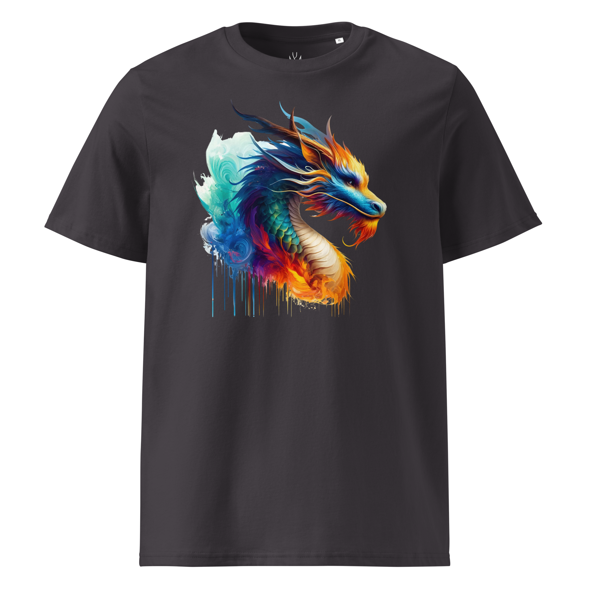 Colorful DRAGON unisex organic cotton t-shirt
