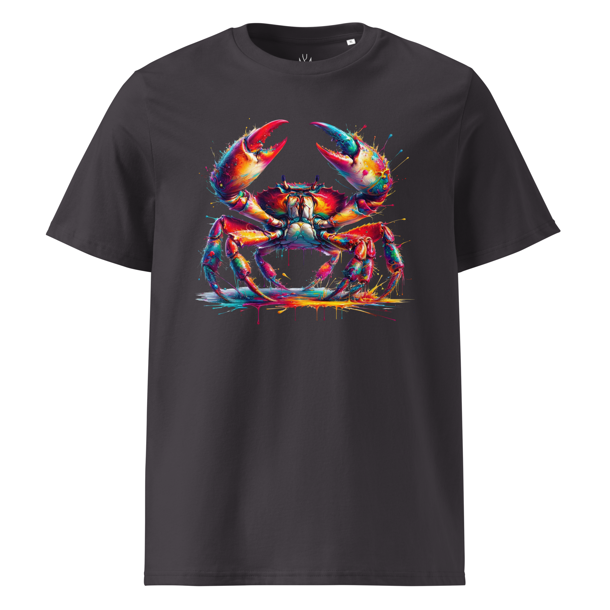Colorful CRAB Unisex Organic Cotton T-Shirt