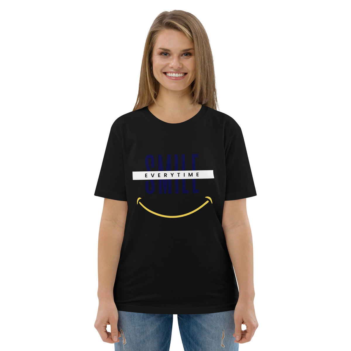 Smile everytime. Unisex organic cotton t-shirt