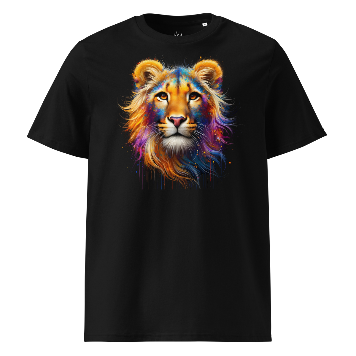 Colorful LION unisex organic cotton t-shirt
